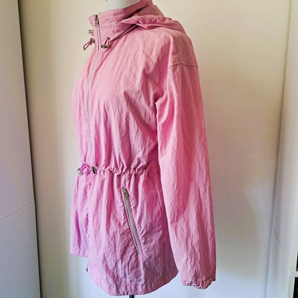 Abercrombie & Fitch Hood jacket Hands Pockets Pink Color Size S - Picture 5 of 9
